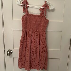 Hollister dress, size small, color color, cinched top and flowy bottom